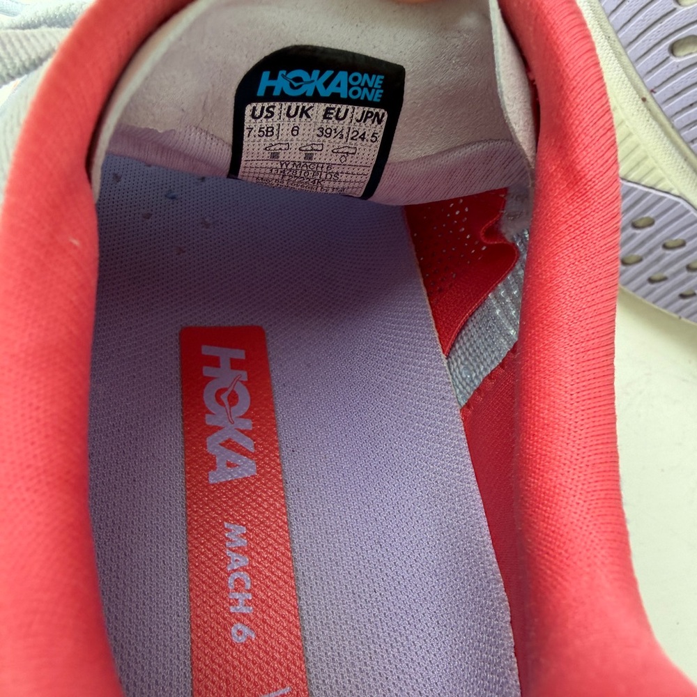 Hoka Mach 6 Sneakers in indigo and coral - Picture 5 of 5